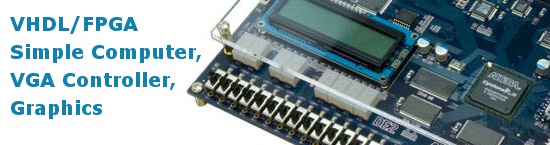 VHDL/FPGA Simple Computer, VGA Controller, and Graphics